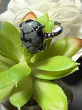 Bague Obsidienne Neige