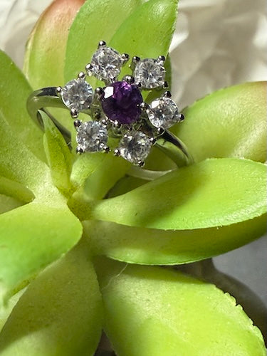 Bague anti stress amethyste