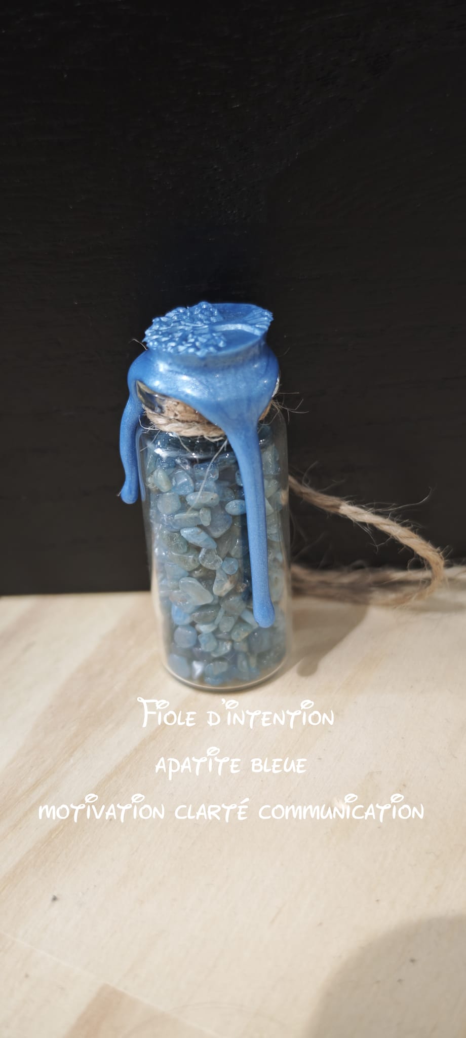 Fiole Apatite Bleue