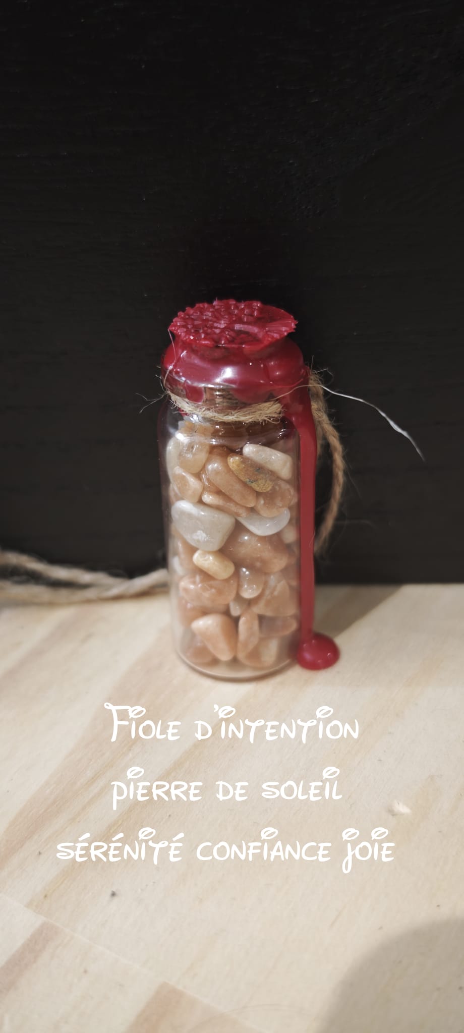 Fiole  Pierre de Soleil